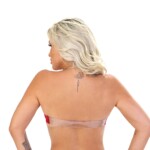 Soutien de silicone em renda