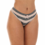 Tangão listrado em microfibra