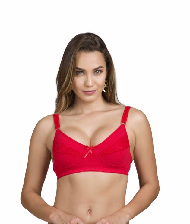 Soutien sem bojo em algodão - Celeste