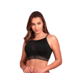 Topper com elástico de transparência - Amy