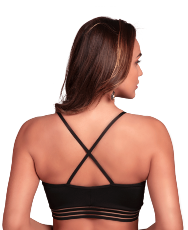 Topper com elástico de transparência - Amy