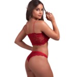Conjunto bustiê em renda - Bruniele