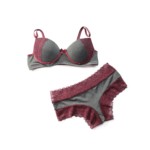 Conjunto mesclado com renda - Maria Alice