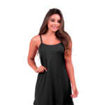 Camisola em microfibra com babado