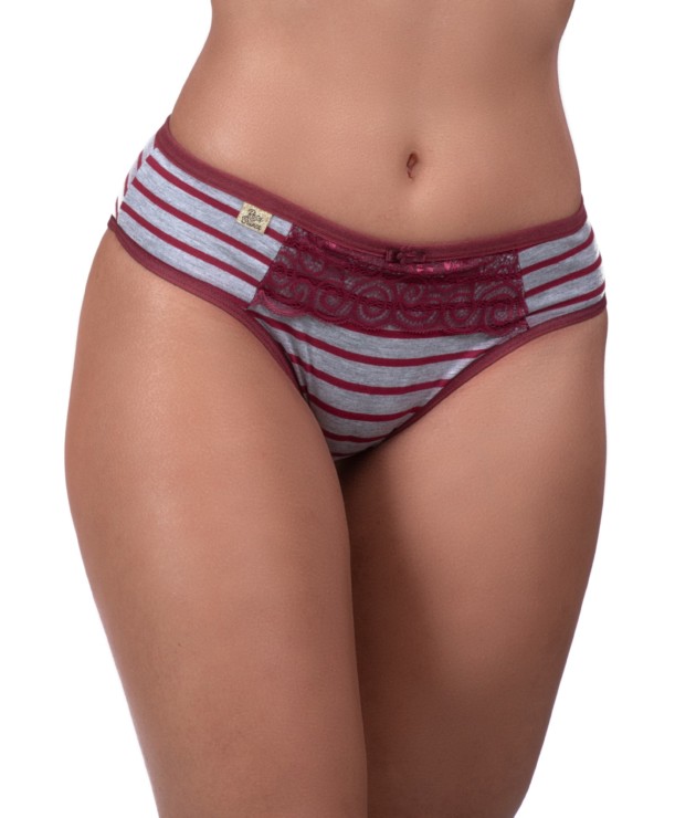 Calcinha conforto com detalhe em renda - Angie
