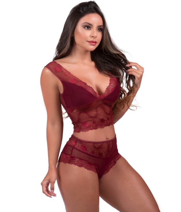 Conjunto em tule e renda - Judy