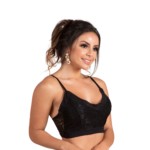 Cropped sem bojo todo em renda