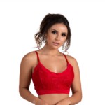 Cropped sem bojo todo em renda