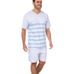 Pijama masculino Manga Curta Top