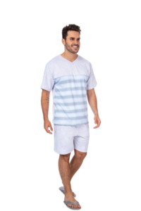Pijama masculino Manga Curta Top
