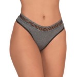 Calcinha mesclada com elástico bordado - Vera