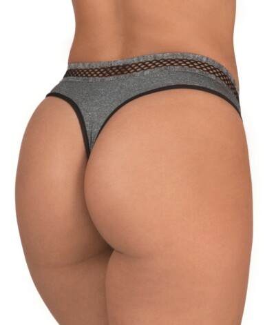 Calcinha mesclada com elástico bordado - Vera