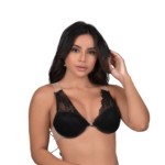 Sutiã com tule e costa invisível - Monique