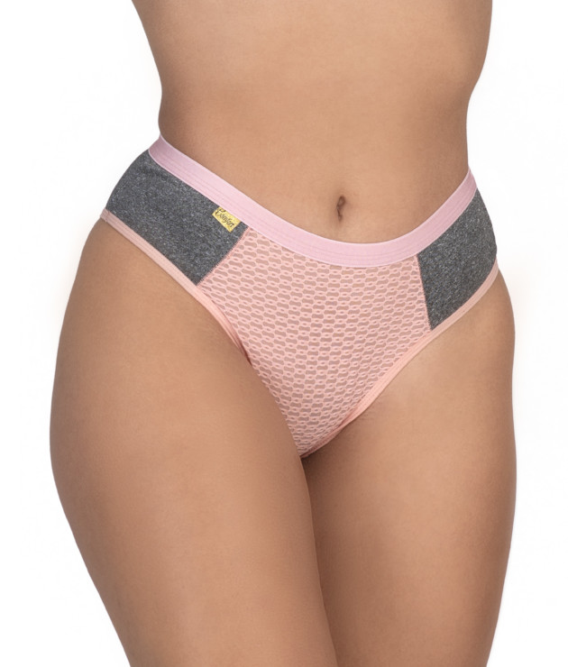 Calcinha conforto com tule bordado - Nala