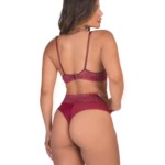 Conjunto em renda com fio duplo - Alessandra