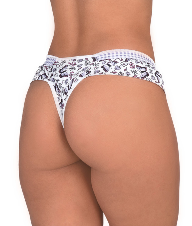 Fio sensual com elástico bordado - Natasha