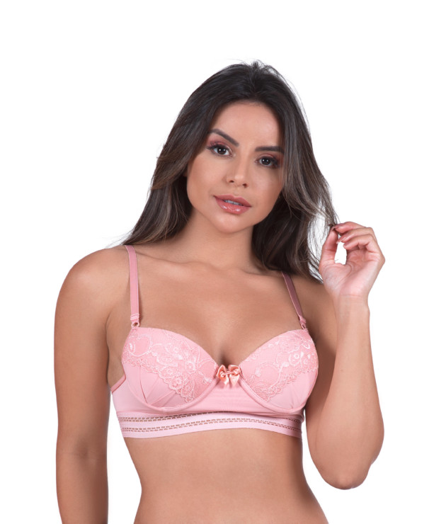 Soutien com elástico trabalhado e renda - Joyce