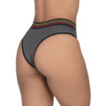 Calcinha com elástico colorido na cintura - Liliane