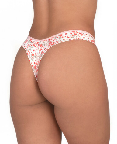 Calcinha estampada com renda - Darcy