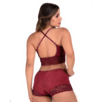 Short Doll em liganete e renda - Leticia