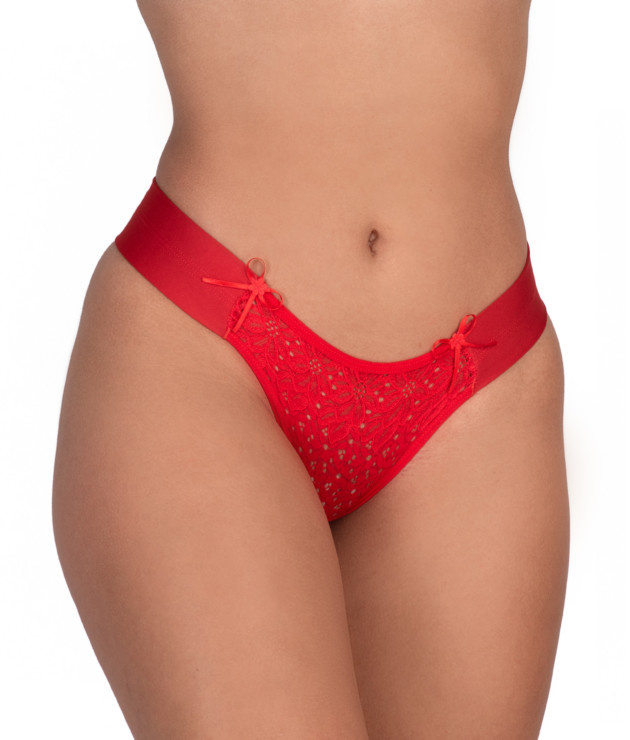 Calcinha com lateral reforçada e renda - Moana