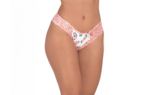 Calcinha estampada com aviamento cerejeira - Alana