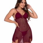 Camisola em tule com calcinha – Noemi