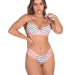 Conjunto estampado e renda - Lissandra