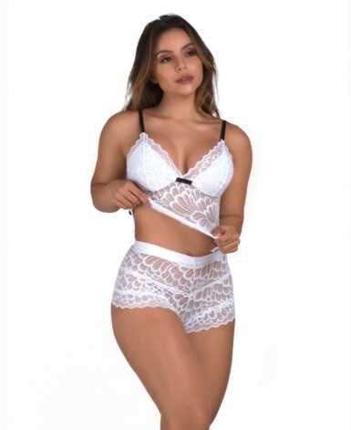 Short Doll sexy em renda - Suellen