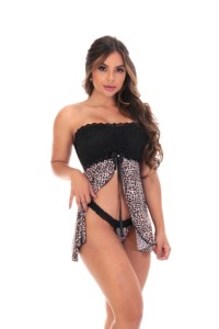 Camisola sexy estampada - Francieli