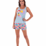 Pijama Feminino Camiseta