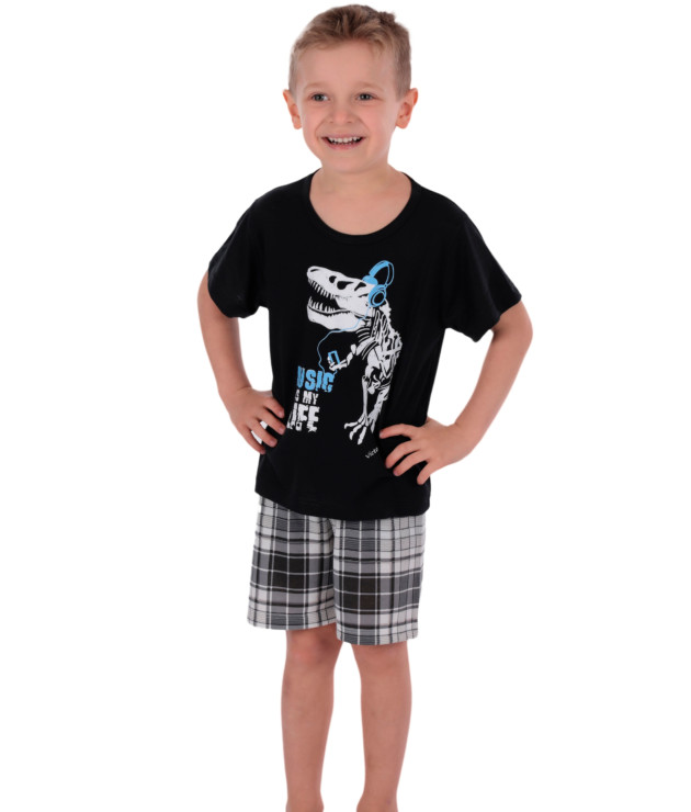 Pijama infantil manga curta