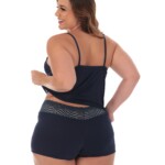 Baby Doll Plus Size com Renda