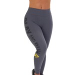 Calça legging com estampa na lateral