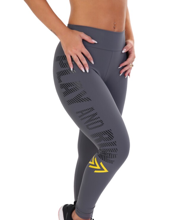 Calça legging com estampa na lateral