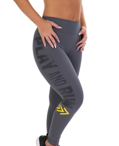 Calça legging com estampa na lateral