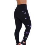 Calça legging fitness com borboleta