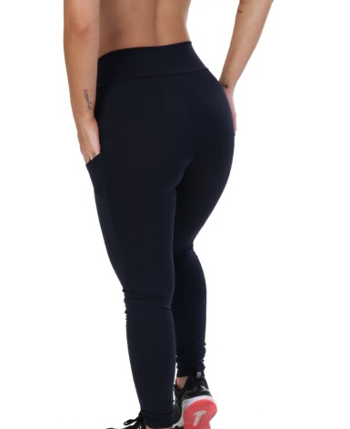 Calça legging longa com bolso
