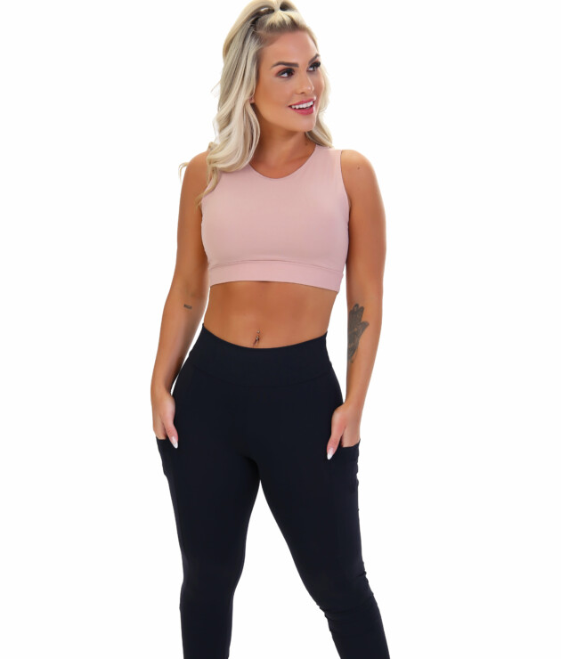 Conjunto Fitness legging comprida com top