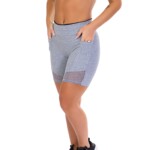 Short Fitness cinza com Bolso