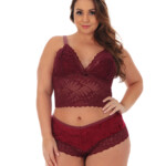 Baby Doll Plus Size de Veludo
