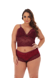 Baby Doll Plus Size de Veludo