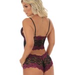 Lingerie de renda sensual com calesson