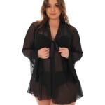 Robe Plus Size sensual de tule