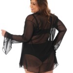 Robe Plus Size sensual de tule