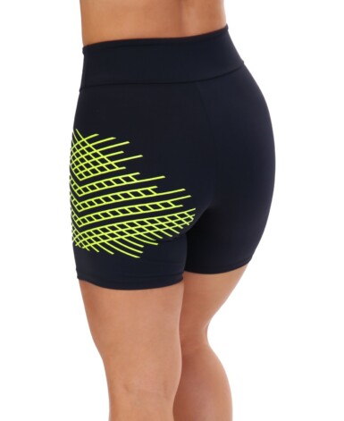 Short Fitness curto com estampa neon