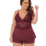 Baby Doll Plus Size com Renda