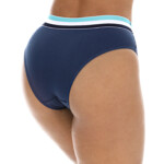 Calcinha com elástico colorido