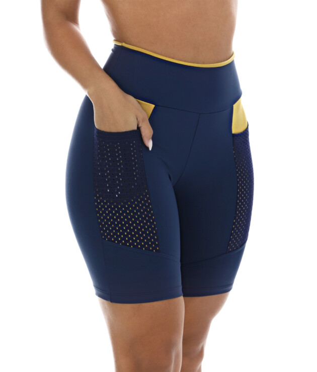 Bermuda fitness com bolso