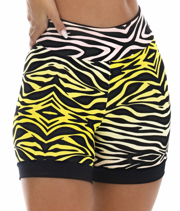 Short Fitness em animal print